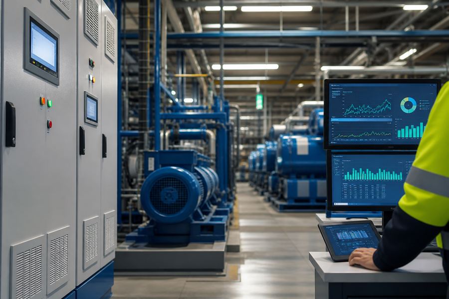 Industrial energy optimisation for plants and warehouses